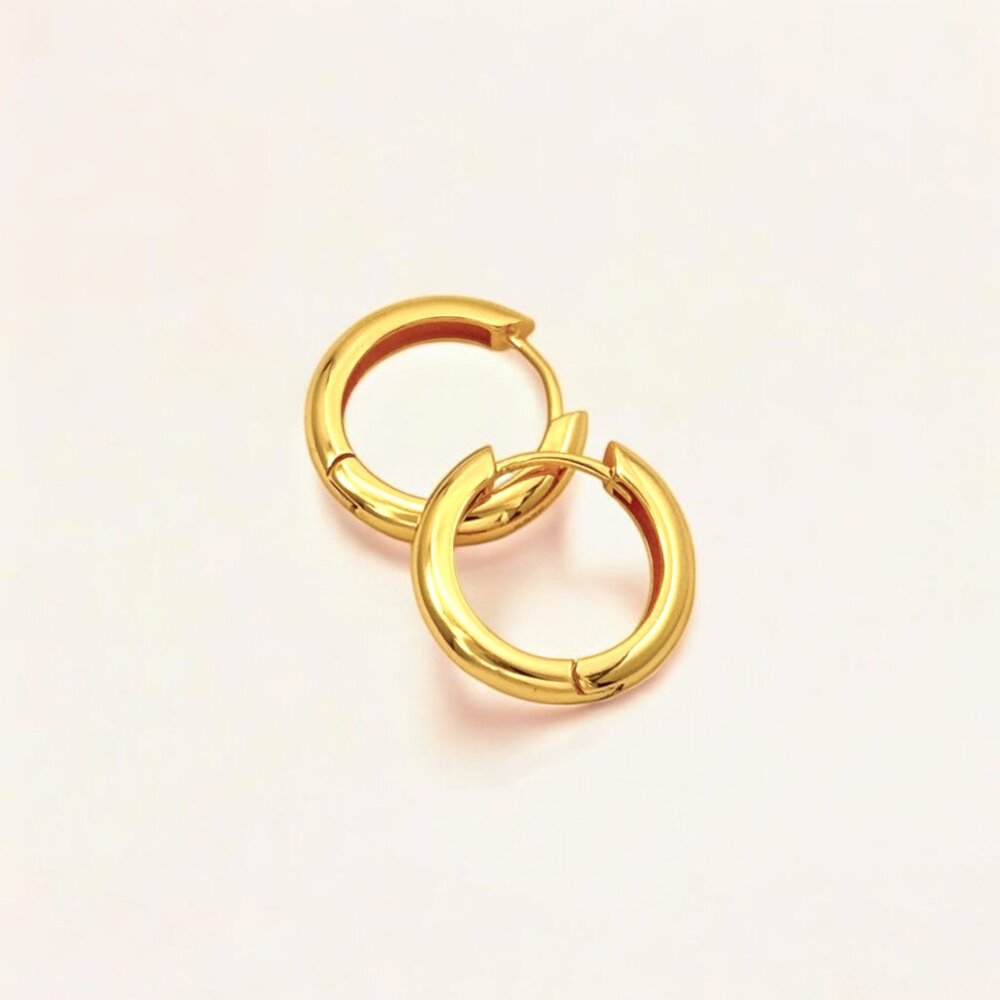 Classic Gold Everyday Hoops - Soi